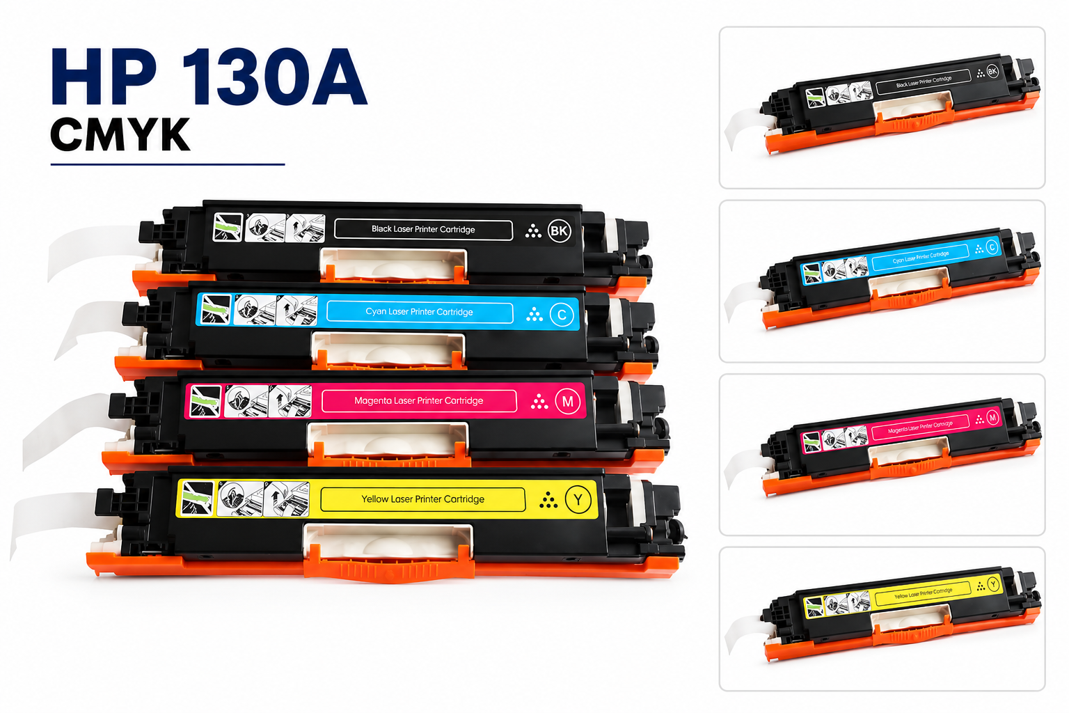 Zestaw tonerów INQ HP 130A CMYK